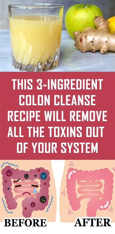 This 3-Ingredient Colon Cleanse Recipe Will Remove All the Toxins Out of Your System #coloncle ...