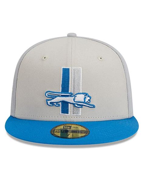 New Era Men's Cream, Blue Detroit Lions 2023 Sideline Historic 59FIFTY ...