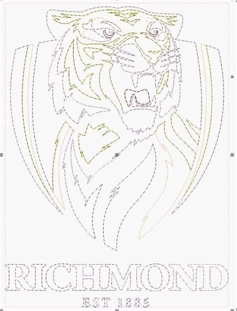 AFL SVG Richmond Tigers Logo Vector File Digital Download - Etsy Australia