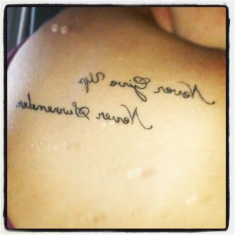 Never surrender tattoo | newtattooideas