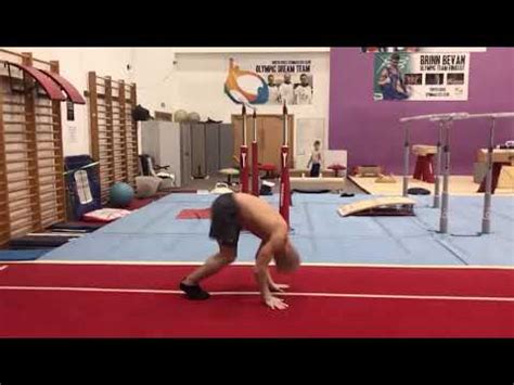 Forward roll progressions with backward roll extension - YouTube