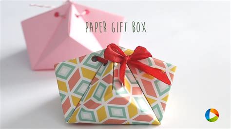 DIY: Paper Gift Box - YouTube