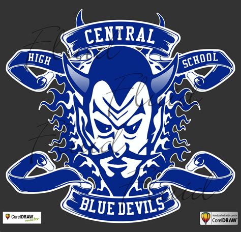 Blue Devils Mascot - Fluid Designs Inc.