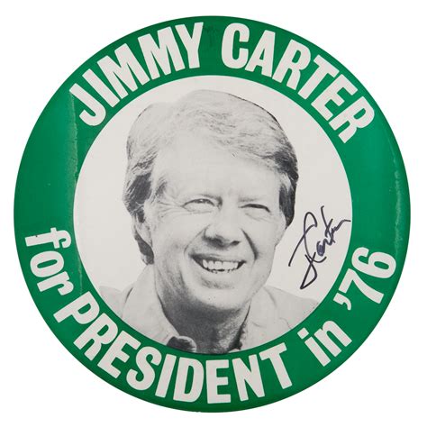 Jimmy Carter for President in '76 | Busy Beaver Button Museum