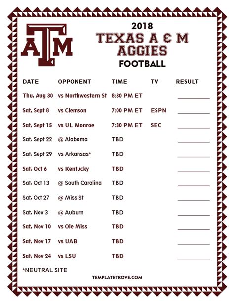 Texas A&M 2024 Football Schedule Wallpaper - Colorado Rockies Schedule 2024