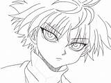 Hunter Killua Coloring Pages Coloriage Anime Gon Friends Printable  sketch template