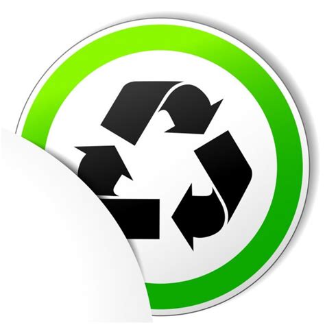 Groen recycle pictogram geïsoleerd op een witte achtergrond. vector eco hergebruik symbool ...