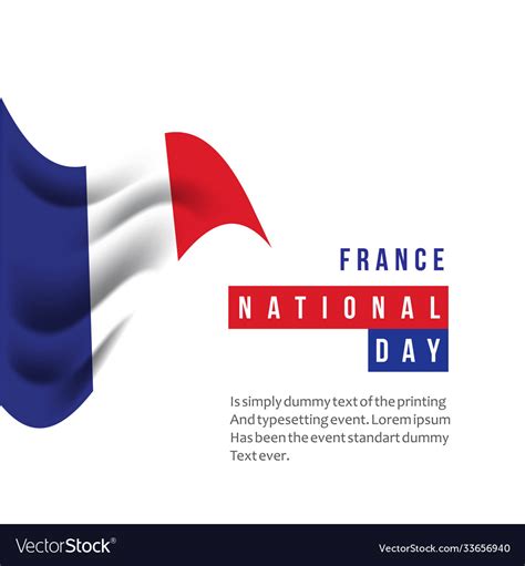 France national day template design Royalty Free Vector