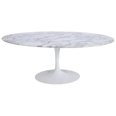 Saarinen Oval Tulip Coffee Table in Arabescato Marble at 1stDibs | marble 2560x1440, arabescato ...