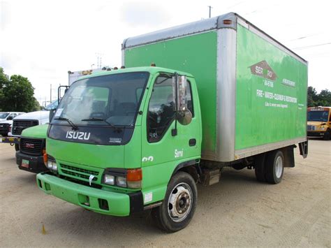 2001 ISUZU BOX TRUCK, VIN/SN:JALE5B14517902235 - ISUZU DIESEL, A/T, 16' MORGAN VAN BODY, ROLL UP ...