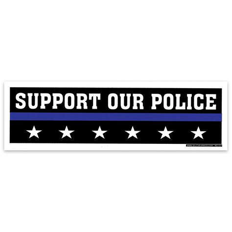 Support Our Police Bumper Sticker | Kennesaw Cutlery