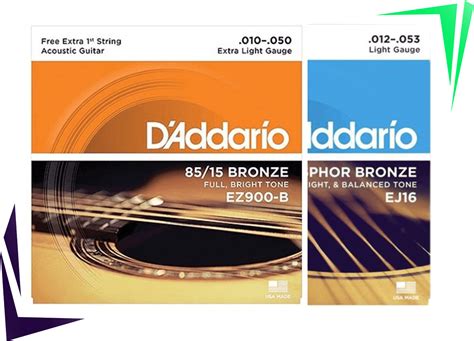 Corda De Violão - D Addario Acoustic Strings 10 50 Clipart - Large Size Png Image - PikPng