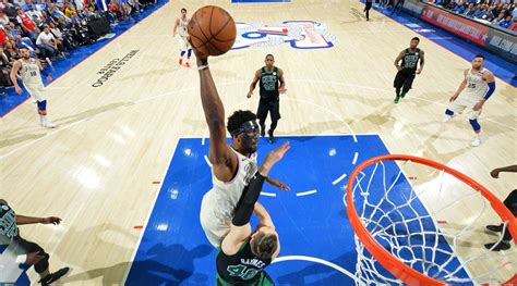 Joel Embiid dunk: 76ers star posterizes Aron Baynes (video) - Sports ...