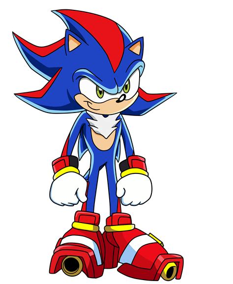 Sonic and Shadow fusion PNG by KillerMadnessPlayer on DeviantArt