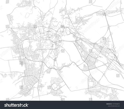 Mecca Map Makkah City Hejazi Region Stock Vector (Royalty Free ...