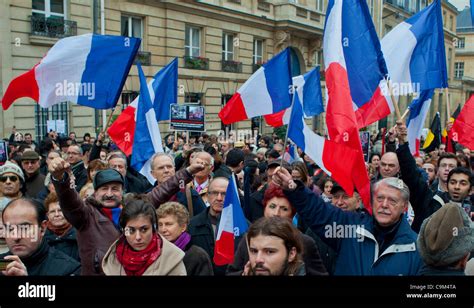 Paris, France, Crowd of Armenians Demonstrating near the French Senate ...