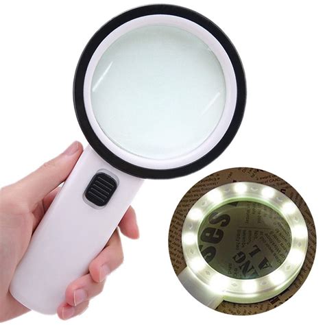 30X High Power Handheld Magnifying Glass Led Light Jumbo Illuminated Magnifier - Walmart.com