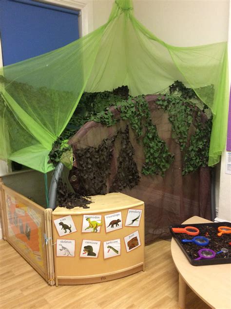 Butterflies Classroom 'Dinosaur' role play area | Dinosaur classroom ...