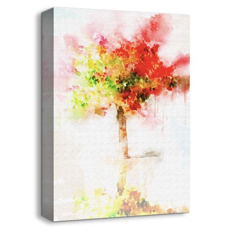 Canvas Wall Art Abstract Tree Paint... - Canvas Art