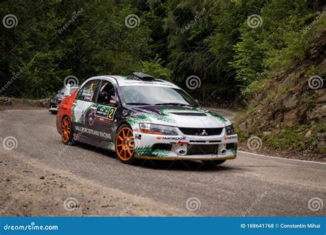 Rally Car in the National Championship on the Road Editorial Stock ...