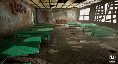 ArtStation - Abandoned Classroom