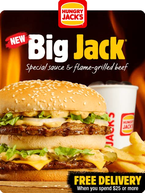 DEAL: Hungry Jack’s – Free Delivery for Orders over $25 with Big Jack Purchase via Hungry Jack’s ...