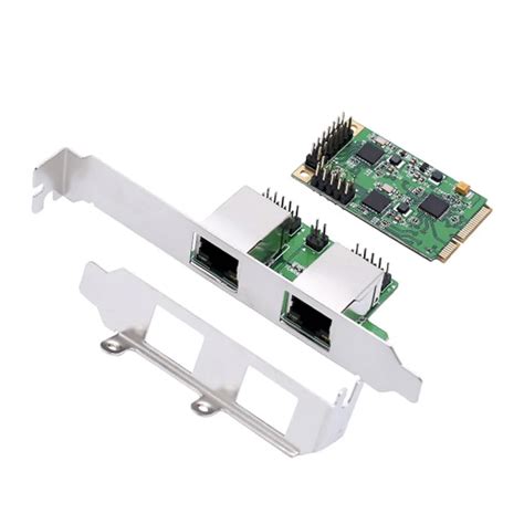 Mini PCI Express Dual Gigabit Ethernet Controller Card 10/100/1000 BASE T Ethernet LAN controlle ...