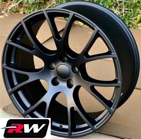 (4) 20 inch 20x9 Chrysler 300 SRT Hellcat OE Replica Wheels Matte Black Rims