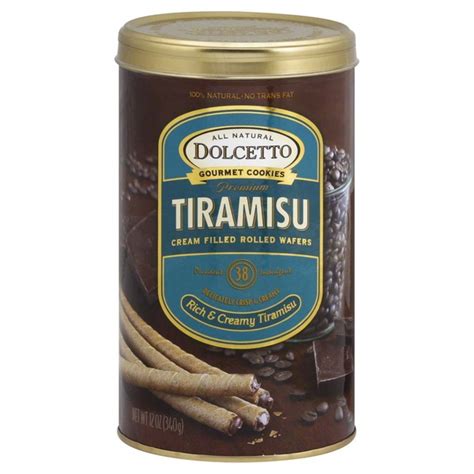 Dolcetto Rolled Wafers, Cream Filled, Premium Tiramisu (38 each) - Instacart