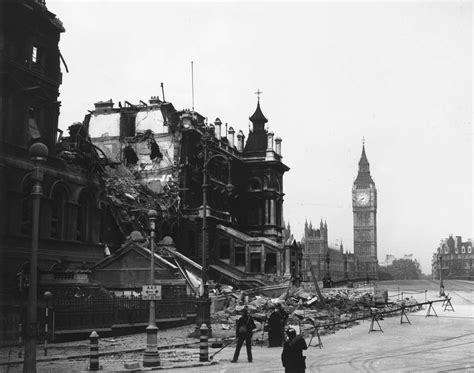 The debris of St Thomas's Hospital, London, the morning after receiving ...