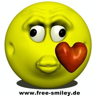 Funny Emoji with a Heart