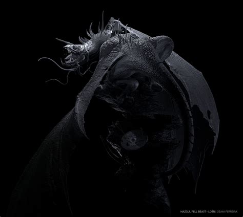 ArtStation - Nazgul Fell Beast, Ozani Ferreira | Digital sculpture, Beast, Creature design