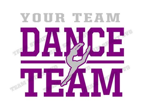 Dance Team SVG Dance Png Svg, Diy Dance Team Shirt Dance Download Files DXF, EPS, Silhouette ...