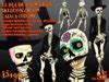 Second Life Marketplace - Dia de los Muertos Skeleton Bride Calaca Costume