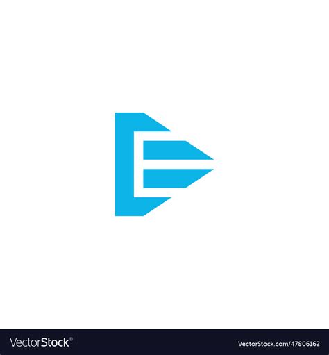 Letter e east logo design Royalty Free Vector Image