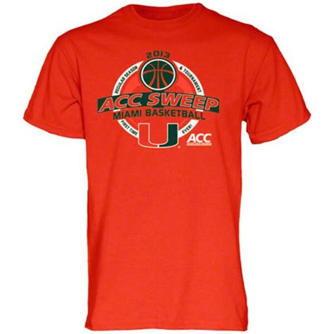 Miami Hurricanes 2013 ACC Basketball Champions T-Shirt - Orange