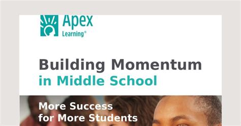 Apex Middle School Curriculum Brochure | Edmentum