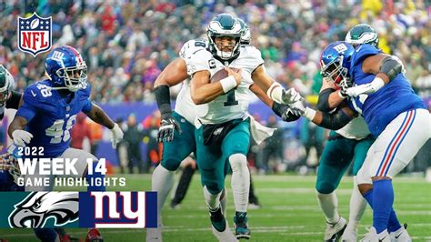 Philadelphia Eagles vs. New York Giants | 2022 Week 14 Game Highlights ...