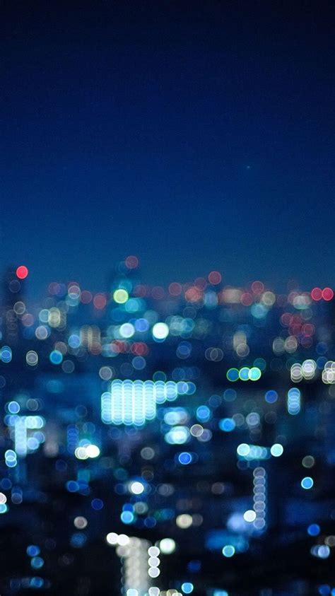 City Night Lights Background