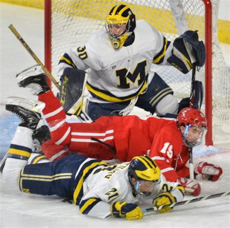 Boston University hockey gets bounced by Michigan in Northeast Regional ...