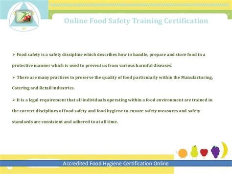 Food Hygiene Certificate Online