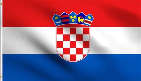 Flag Croatia Croatian Trobojnica Zastava Hrvatske Flag With Grommets ...