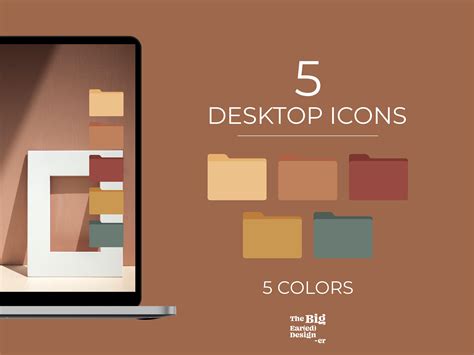 Aesthetic Boho Desktop Folder Icons Pack MacOS and Windows | Etsy