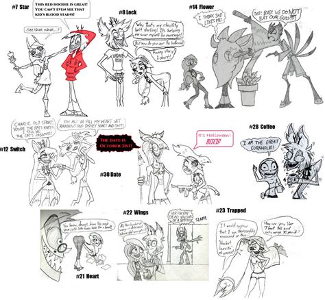 Charlastor comic sketches by sPitter on DeviantArt