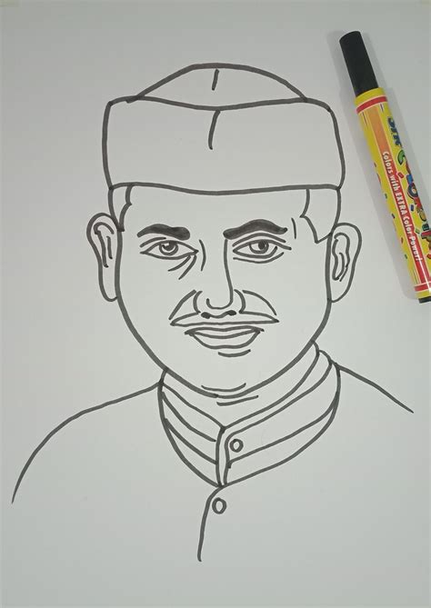 Lal Bhadur Shastri ji (2nd October special) | Easy drawings, Drawings, Male sketch