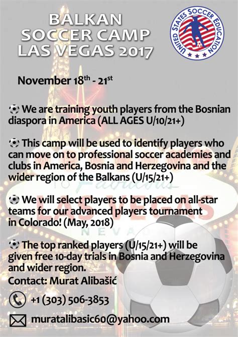 2017 Balkan Soccer Camp – Las Vegas | US Soccer Education