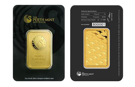 Buy 10 oz Perth Mint Gold Bars | Buy Gold Bars | KITCO