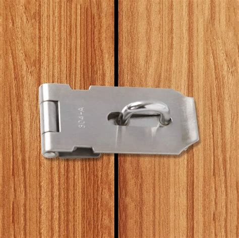 Padlock Staple Safety Hasp Door Clasp Gate Lock Latch Stainless Steel Brushed Finish Steel Bolt ...