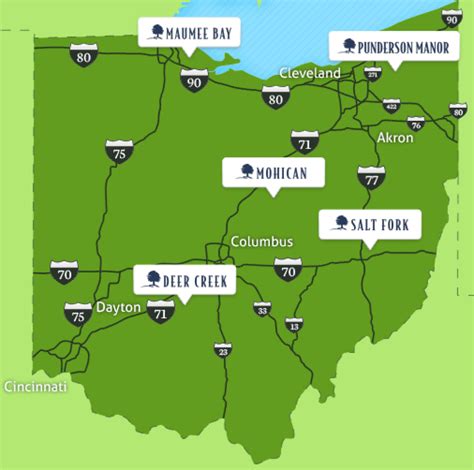 Map Of Ohio State Parks | Maps Of Ohio