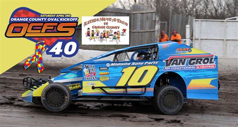 $1000 Racing for Autism Awareness Bonus - Opening Night 2021 at OCFS - Orange County Fair Speedway